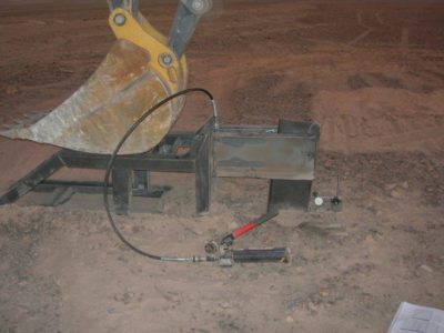 Ramming tests in the Atacama Desert, Chile